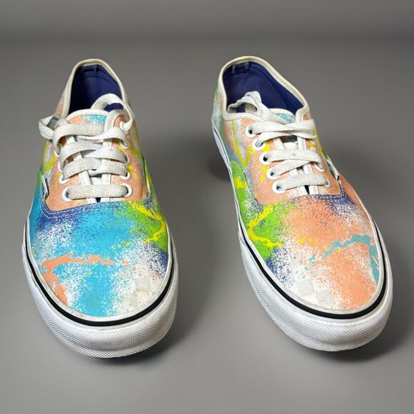 Vans Authentic Retro Mart Low Top Canvas Multicolor Sneaker W 9.5 M 8 - Picture 2 of 7